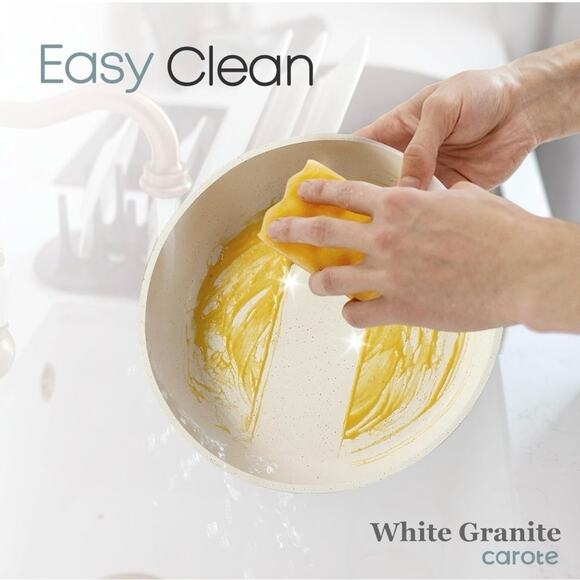 CAROTE Vibrant Blue 11-Piece Nonstick Cookware Set with Detachable Handles - Picture 6 of 12